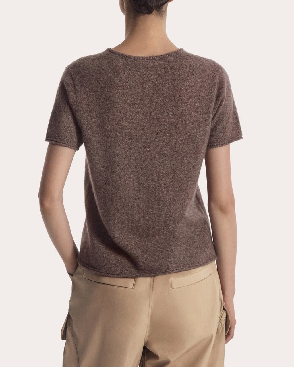 Cashmere Silk Knit T-Shirt