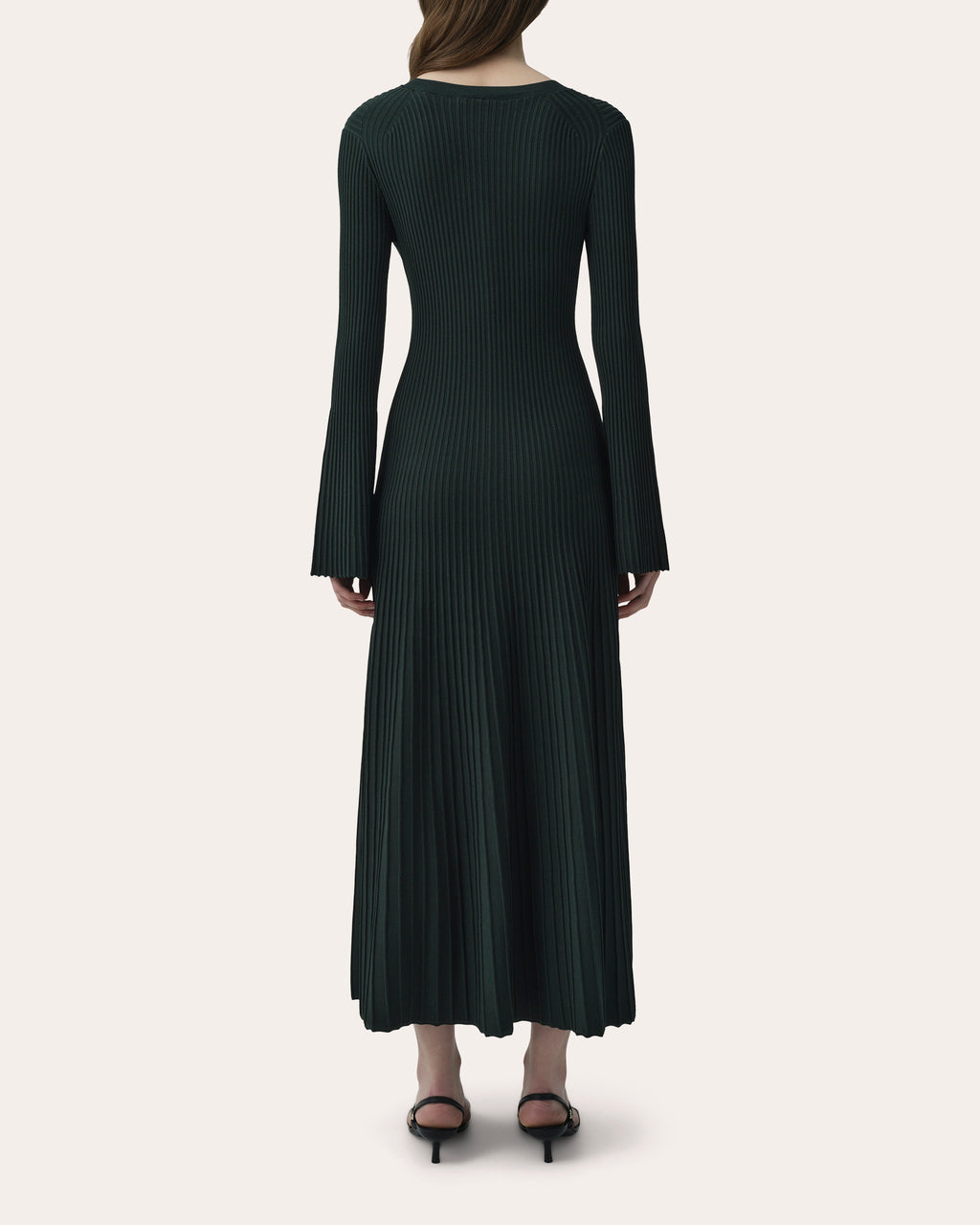 Genna Rib Knit Flared Midi Dress
