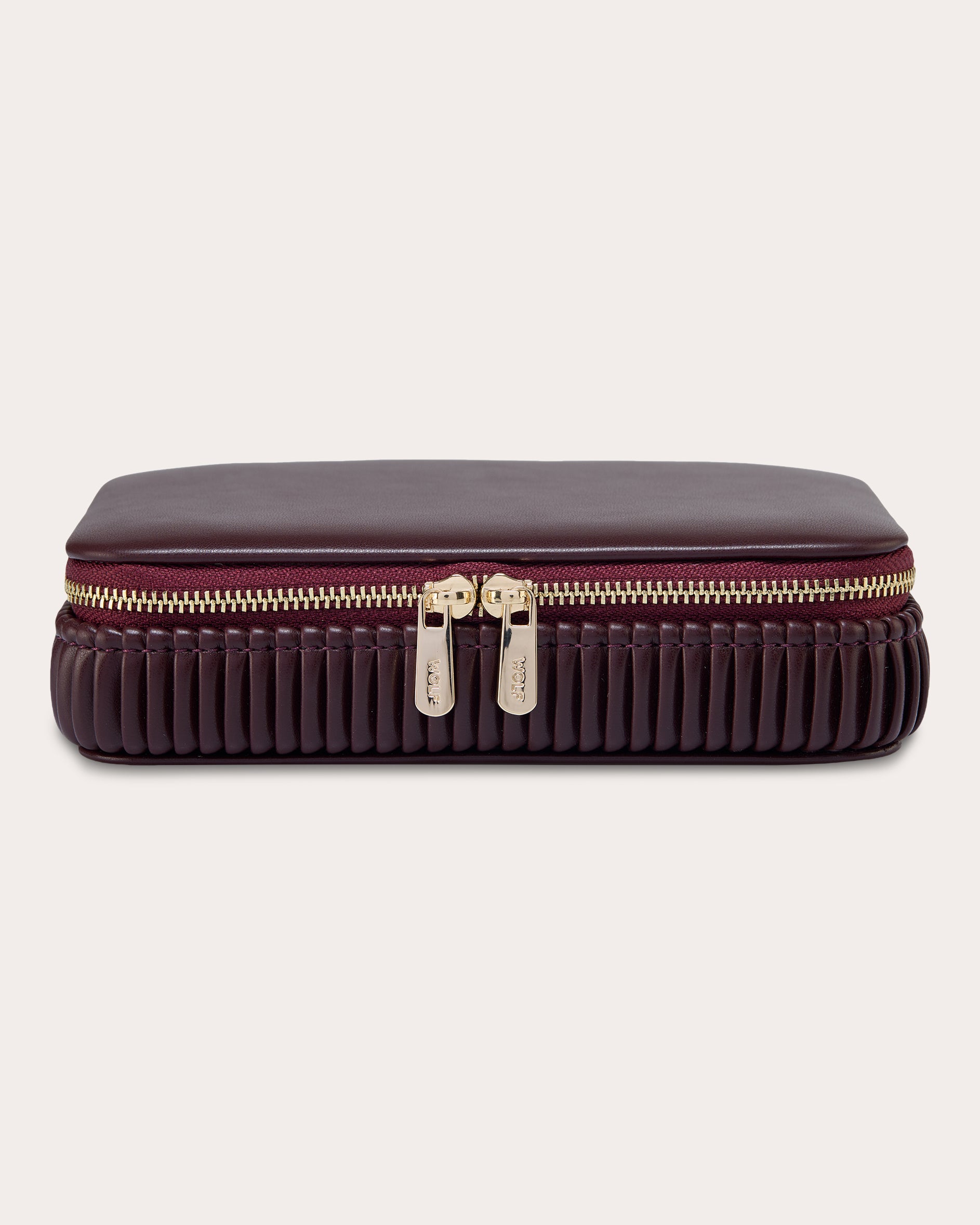 Bella Pleated Zip Jewelry Case