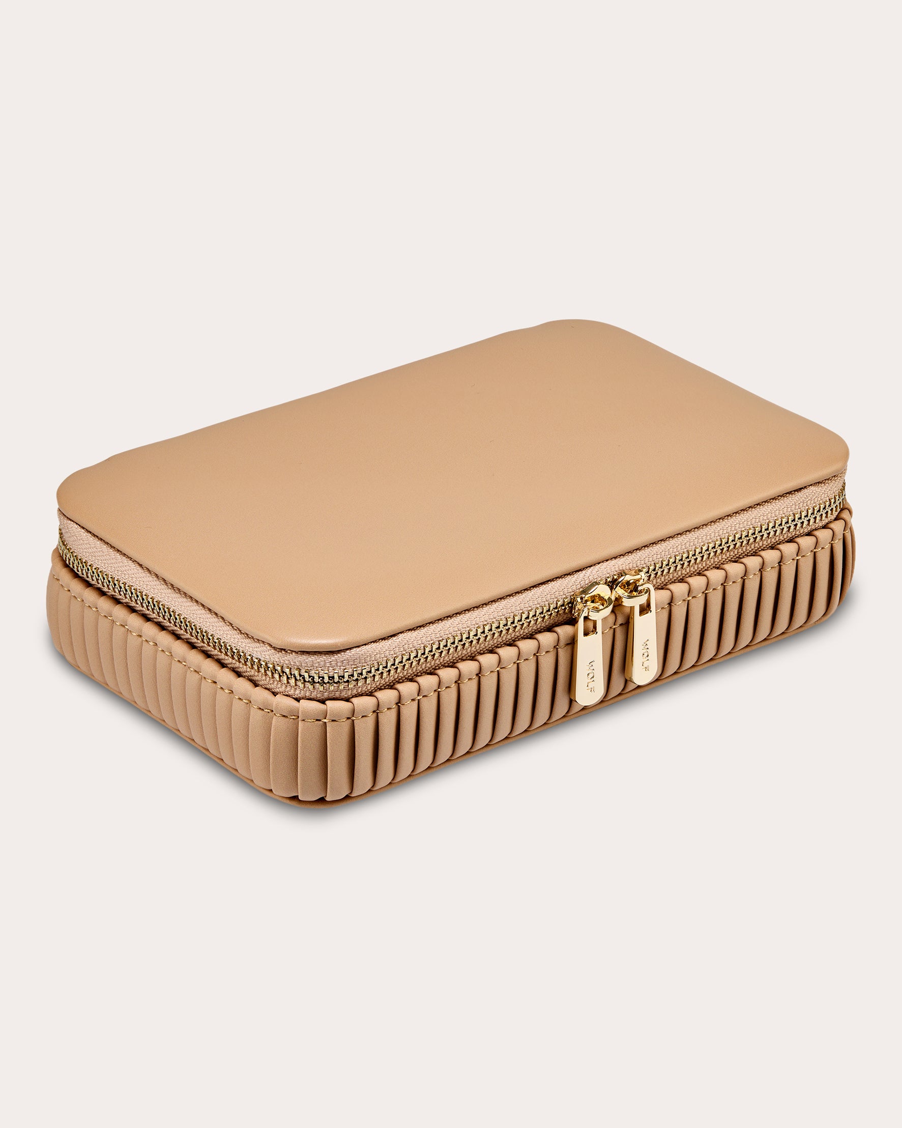 Bella Pleated Zip Jewelry Case | Olivela