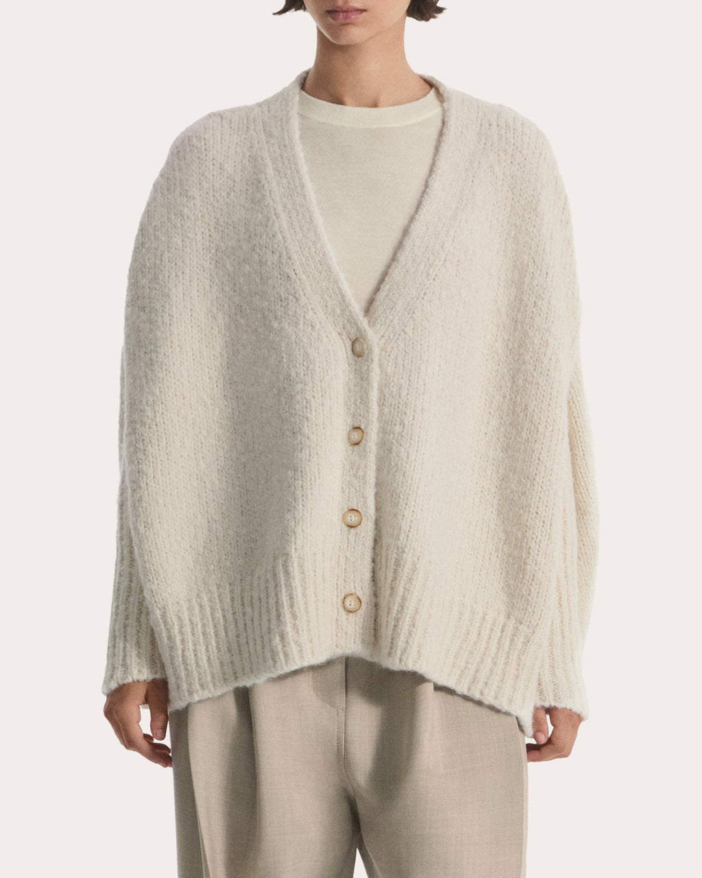Alpaca Wool Batwing Cape Cardigan