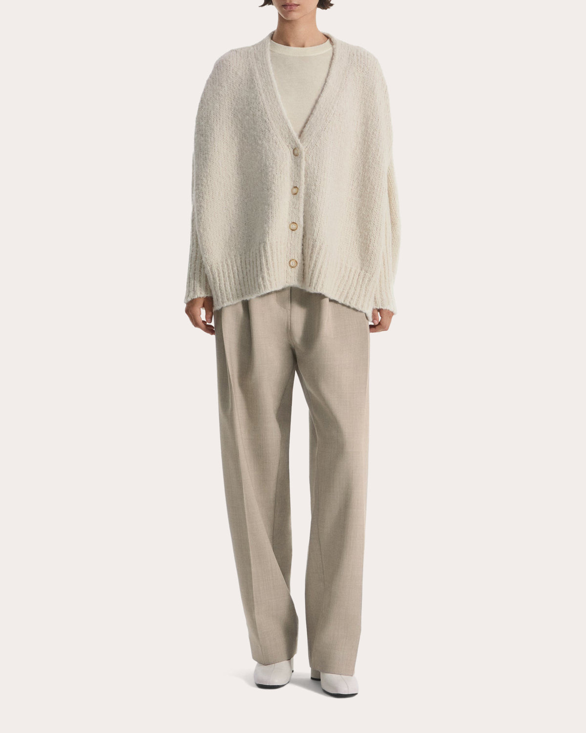 Alpaca Wool Batwing Cape Cardigan