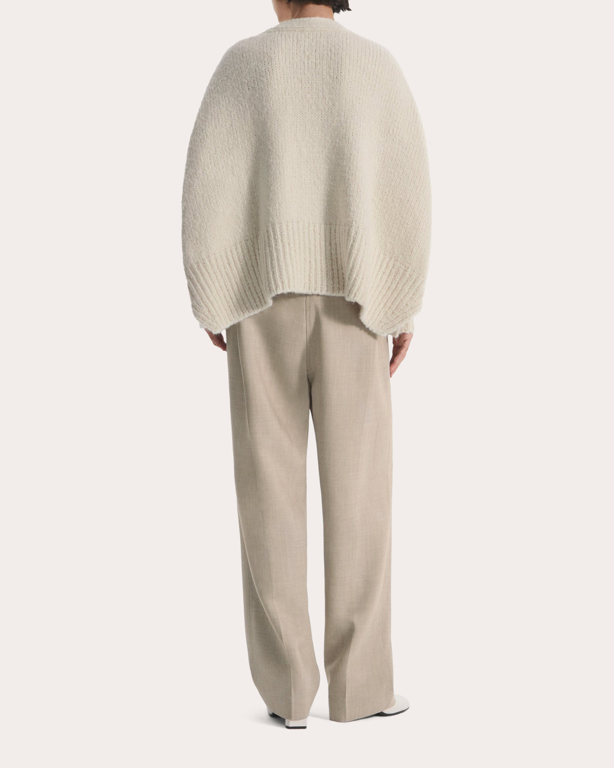 Alpaca Wool Batwing Cape Cardigan