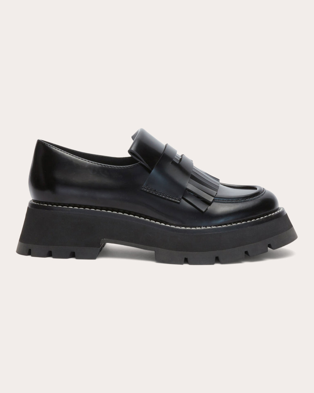 Kate Tasseled Leather Platform Lug Loafer