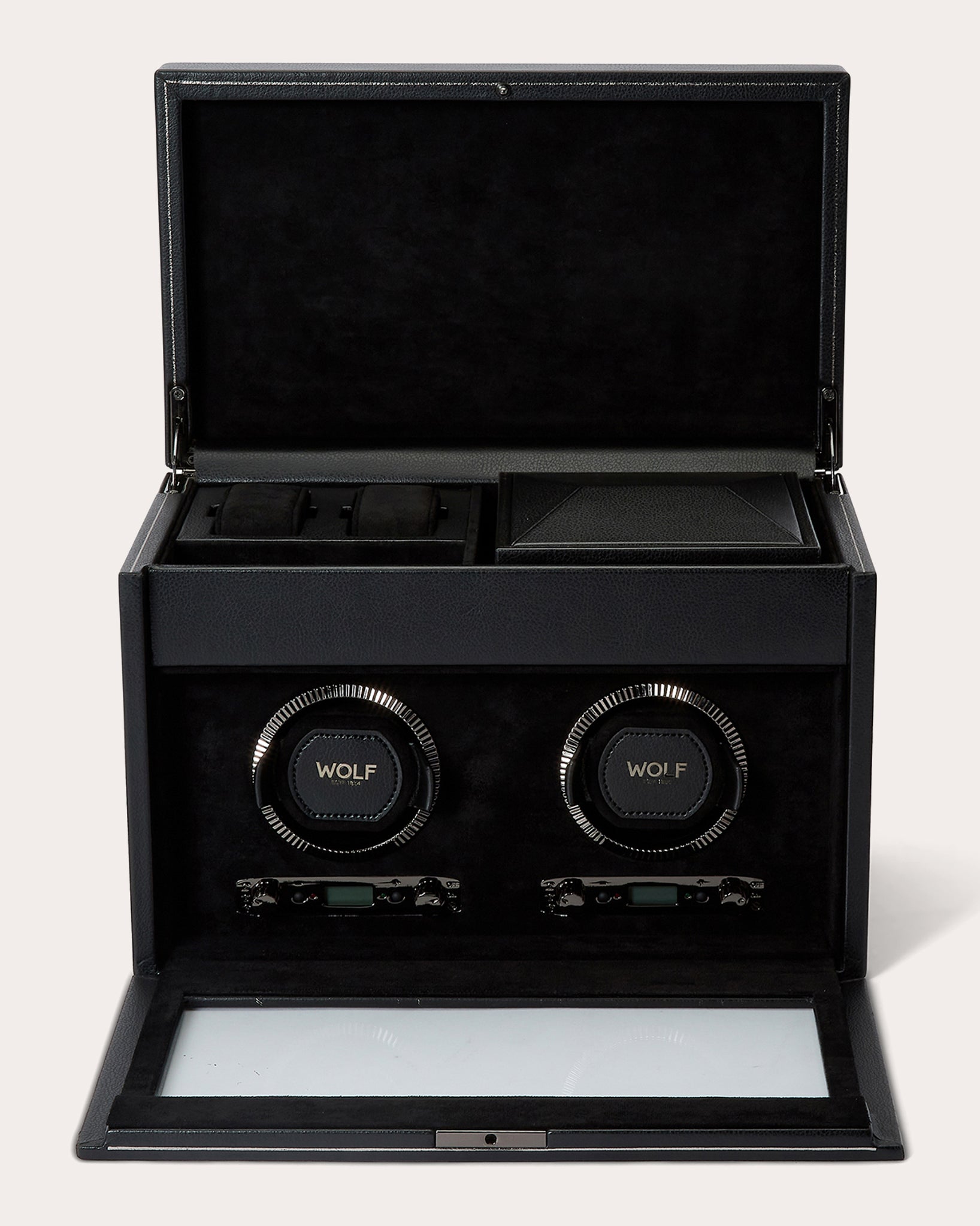 British Racing Double Watch Winder Storage Case