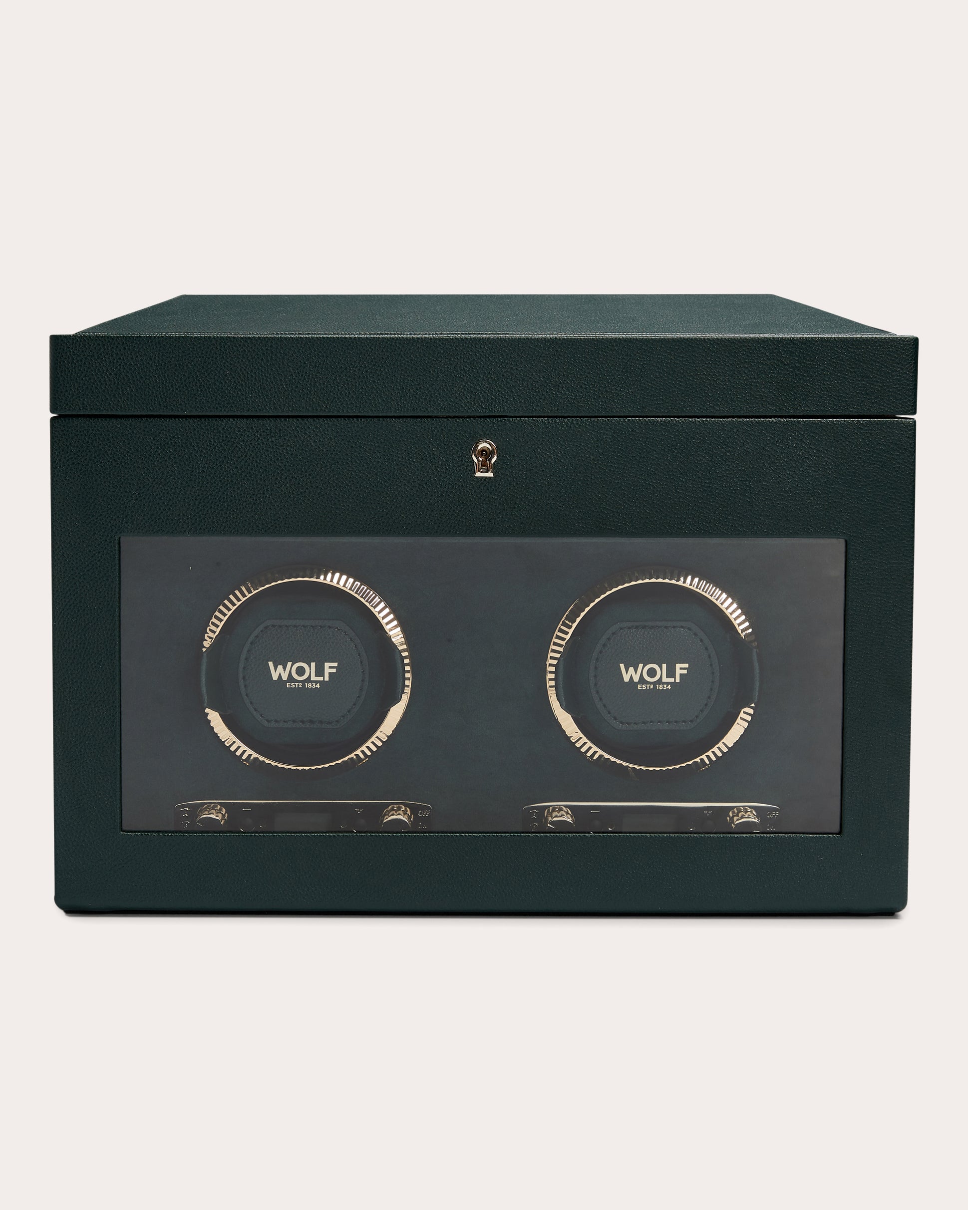 British Racing Double Watch Winder Storage Case