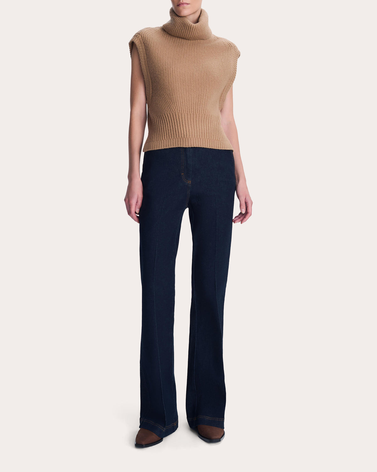 Maple Wool Knit Turtleneck Top
