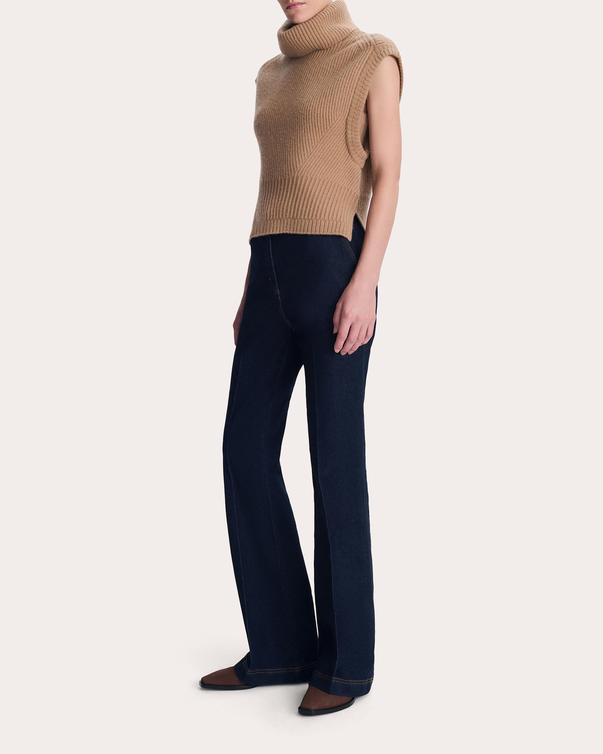 Maple Wool Knit Turtleneck Top