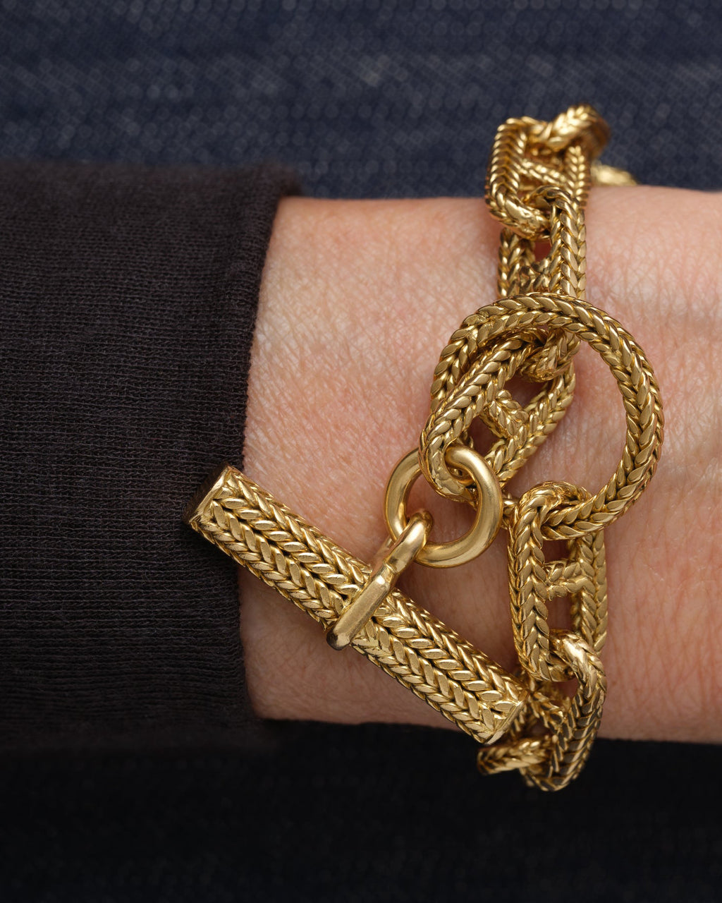 Vintage Hermès x Lenfant Châine d'Ancre Bracelet