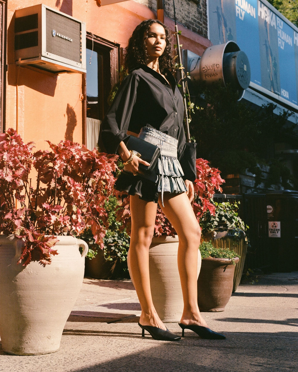 Medium ID Leather Shoulder Bag