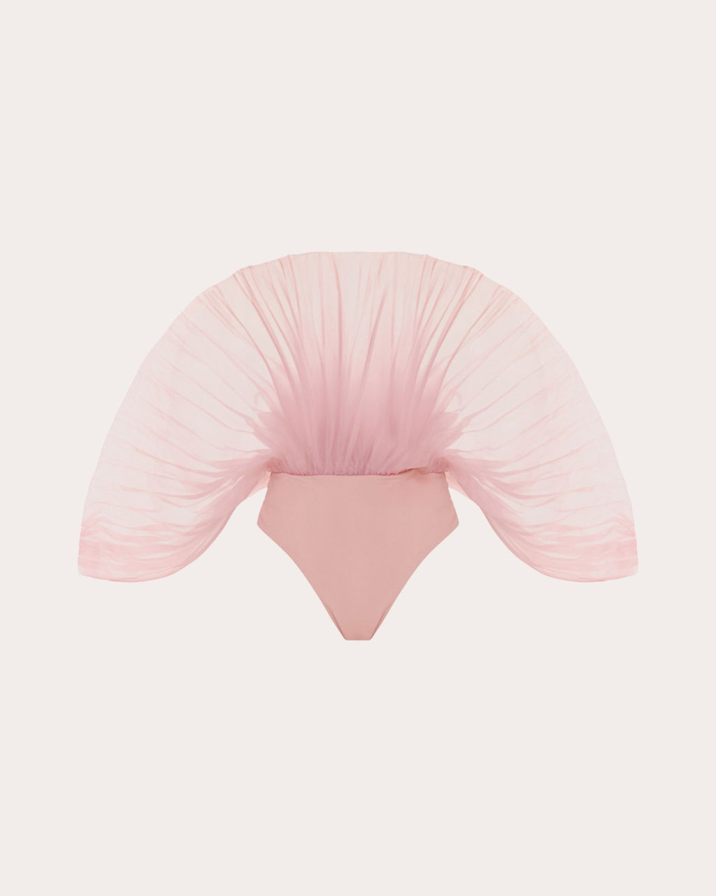 Sombra Pleated Organza Bodysuit