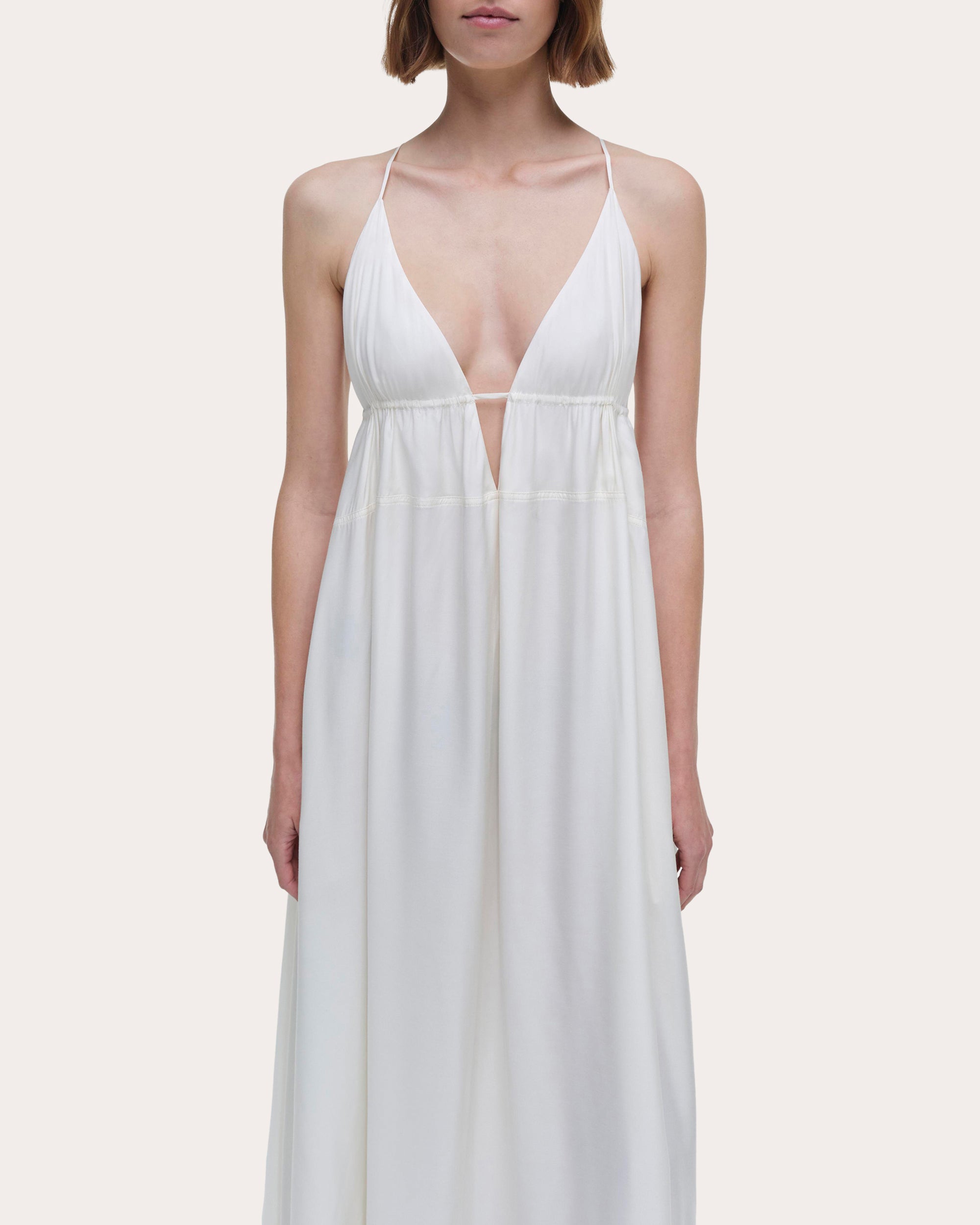 Josephine Cutout Silk-Blend Maxi Dress