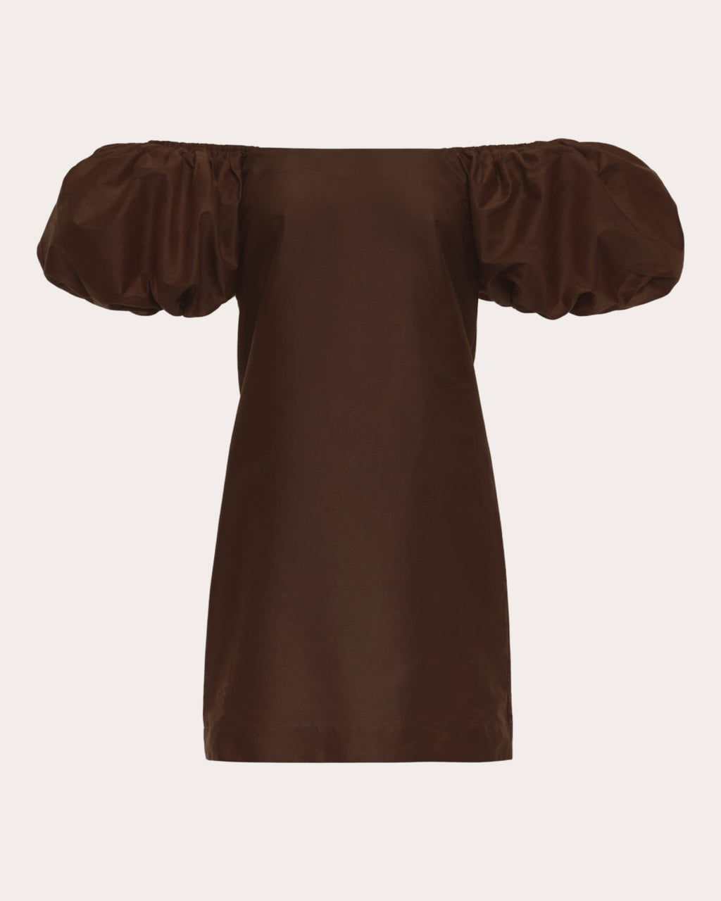 Drea Taffeta Puff-Sleeve Mini Dress