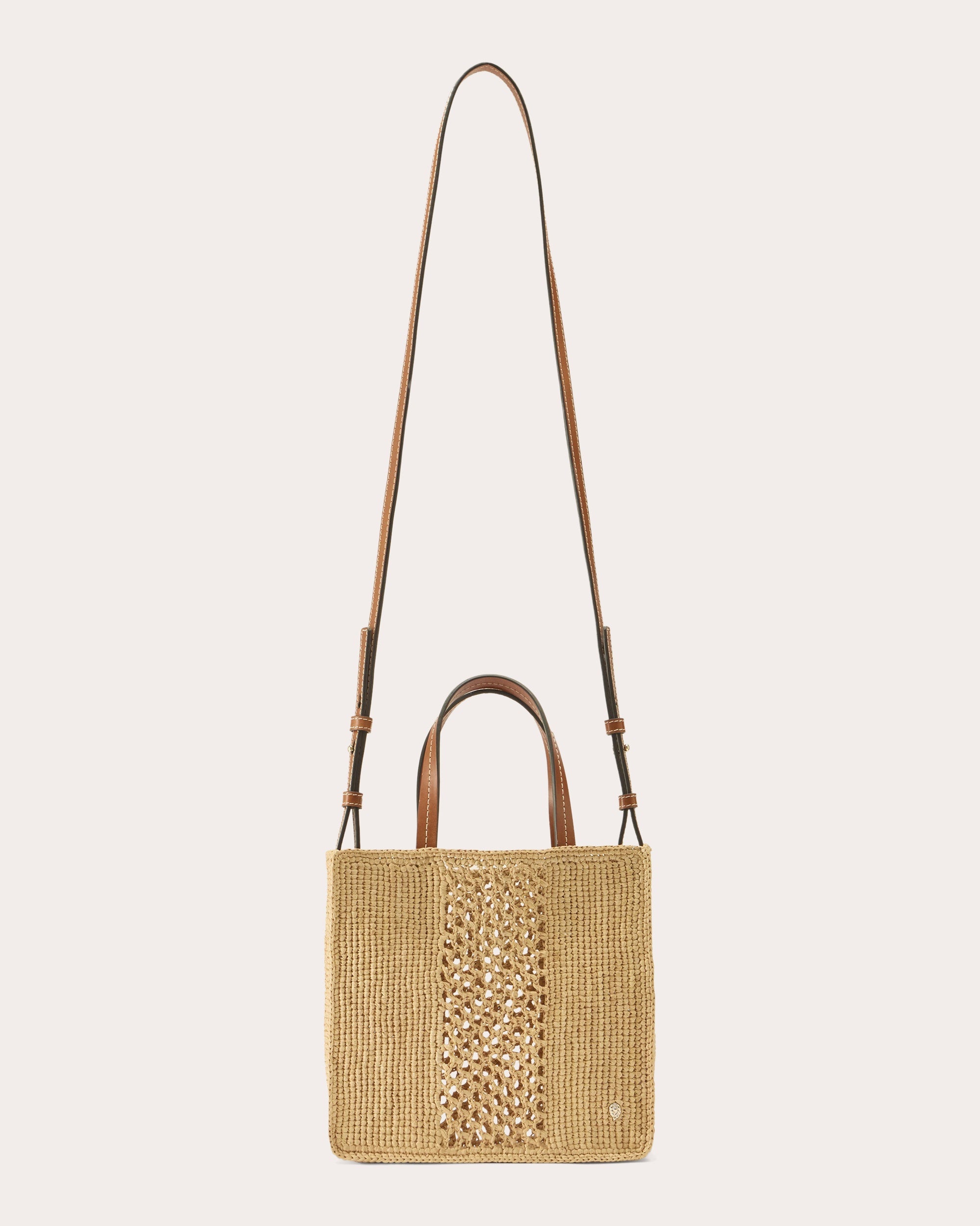 Arleth Crocheted Raffia Mini Tote