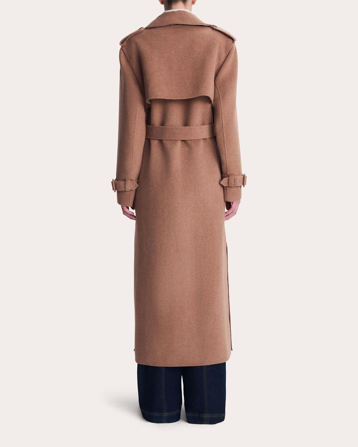 Rumi Wool Belted Trench Coat