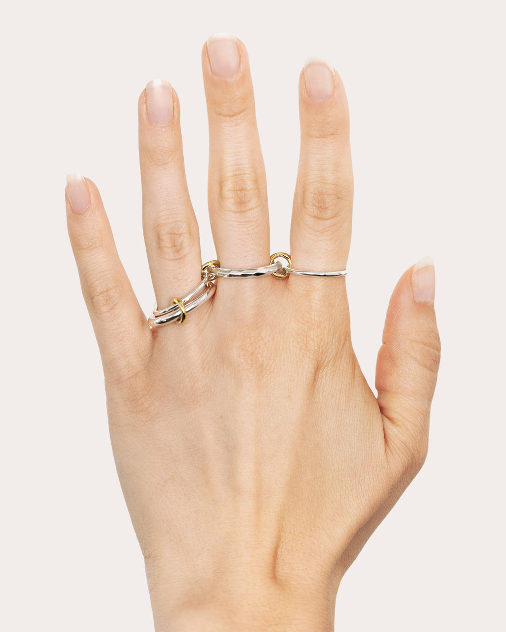 18k Gold & Sterling Silver Cici Petite Vulcan Ring