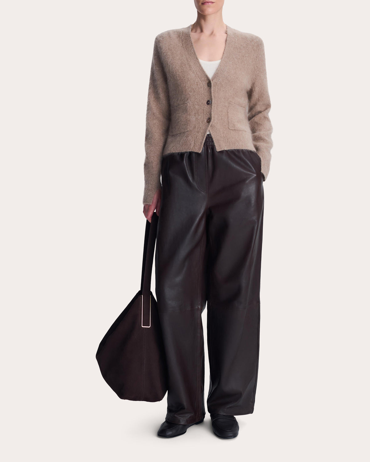 Claurice Brushed Wool Cashmere Cardigan