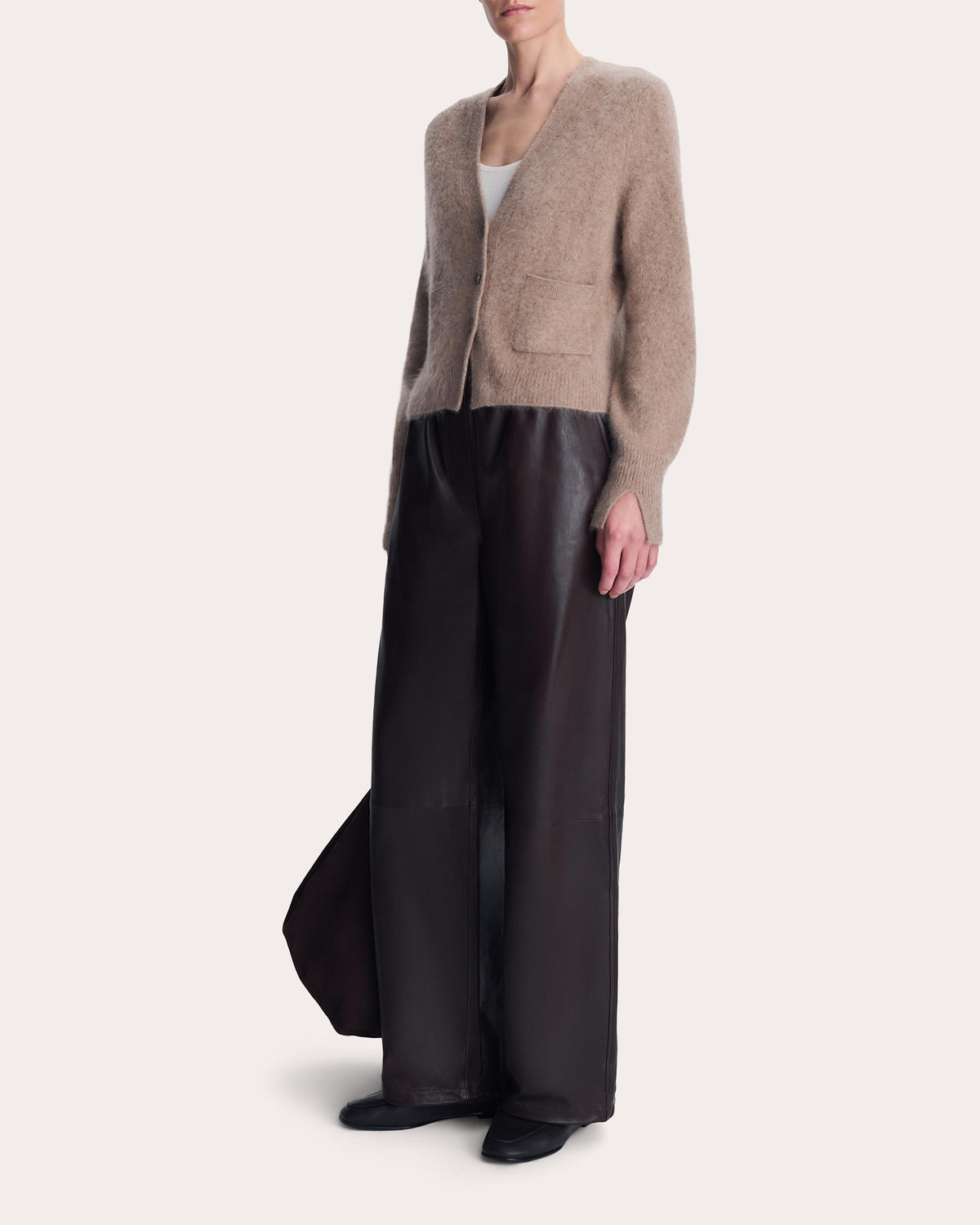 Claurice Brushed Wool Cashmere Cardigan
