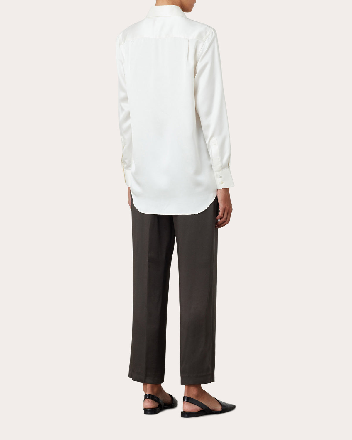 The Boyfriend Silk Satin Shirt