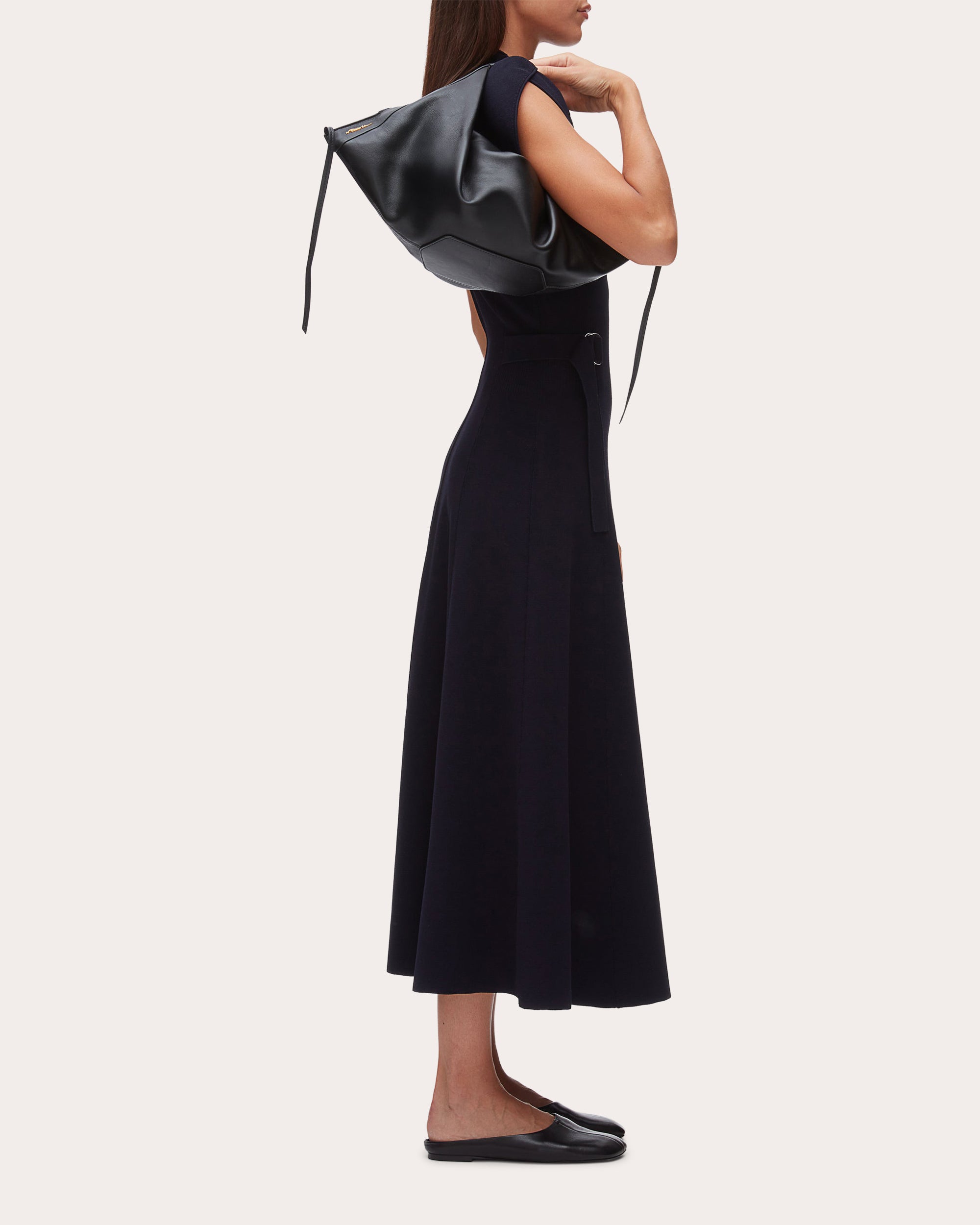 Luna Folded Leather Handbag