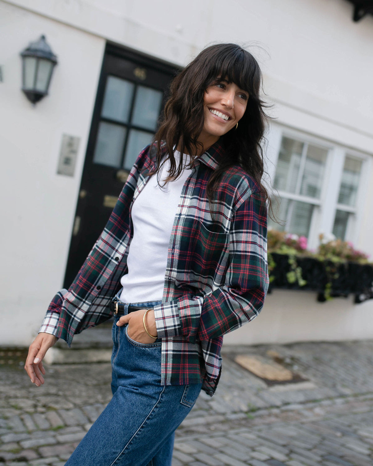 The Classic Brushed Plaid Cotton Wool Shirt