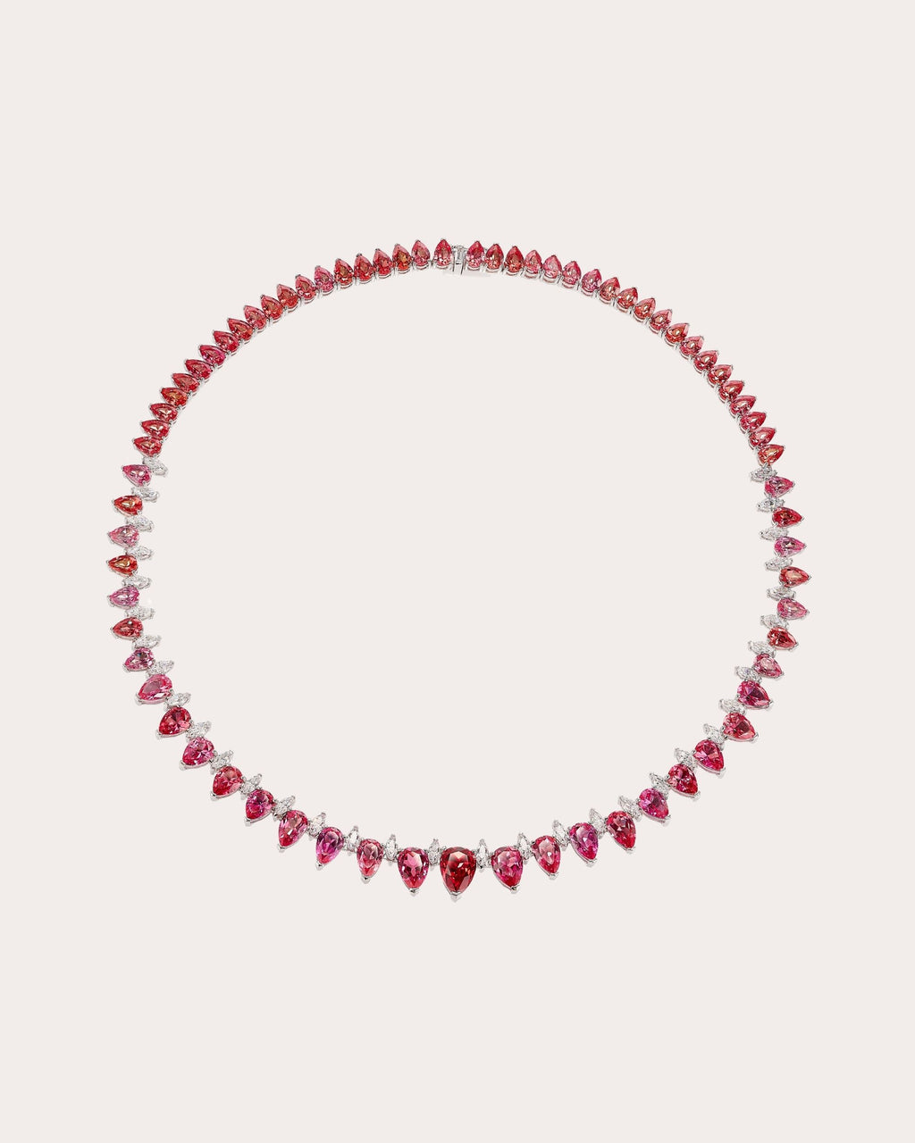 Diamond & Muticolor Sapphire Necklace