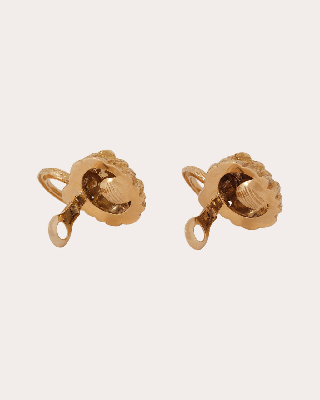 Vintage Van Cleef & Arpels Lion Door Knocker Earrings
