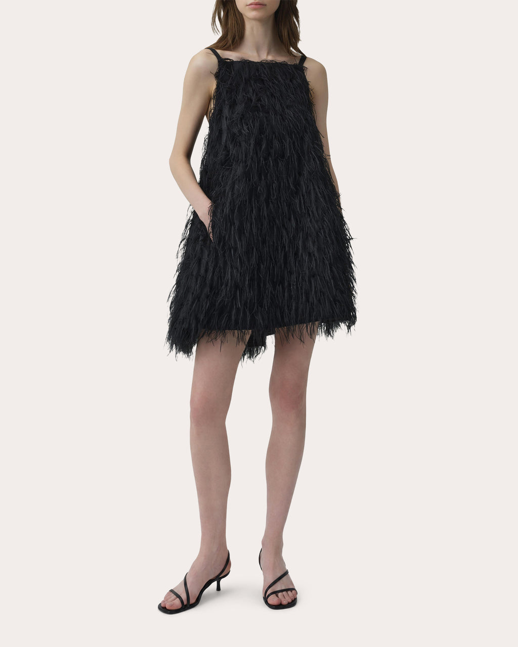 Kalla Fringe Jacquard Mini Dress