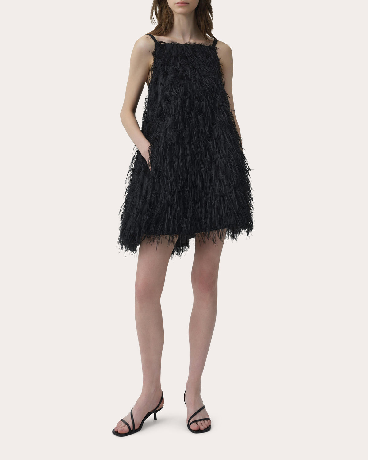 Kalla Fringe Jacquard Mini Dress