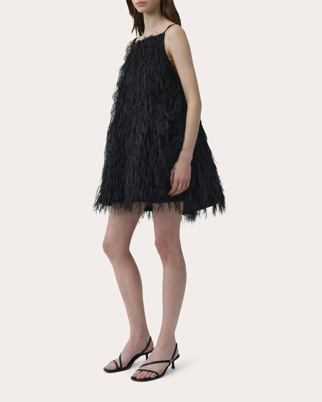 Kalla Fringe Jacquard Mini Dress