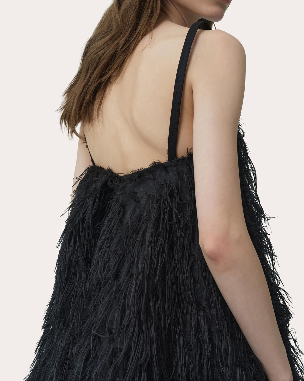 Kalla Fringe Jacquard Mini Dress
