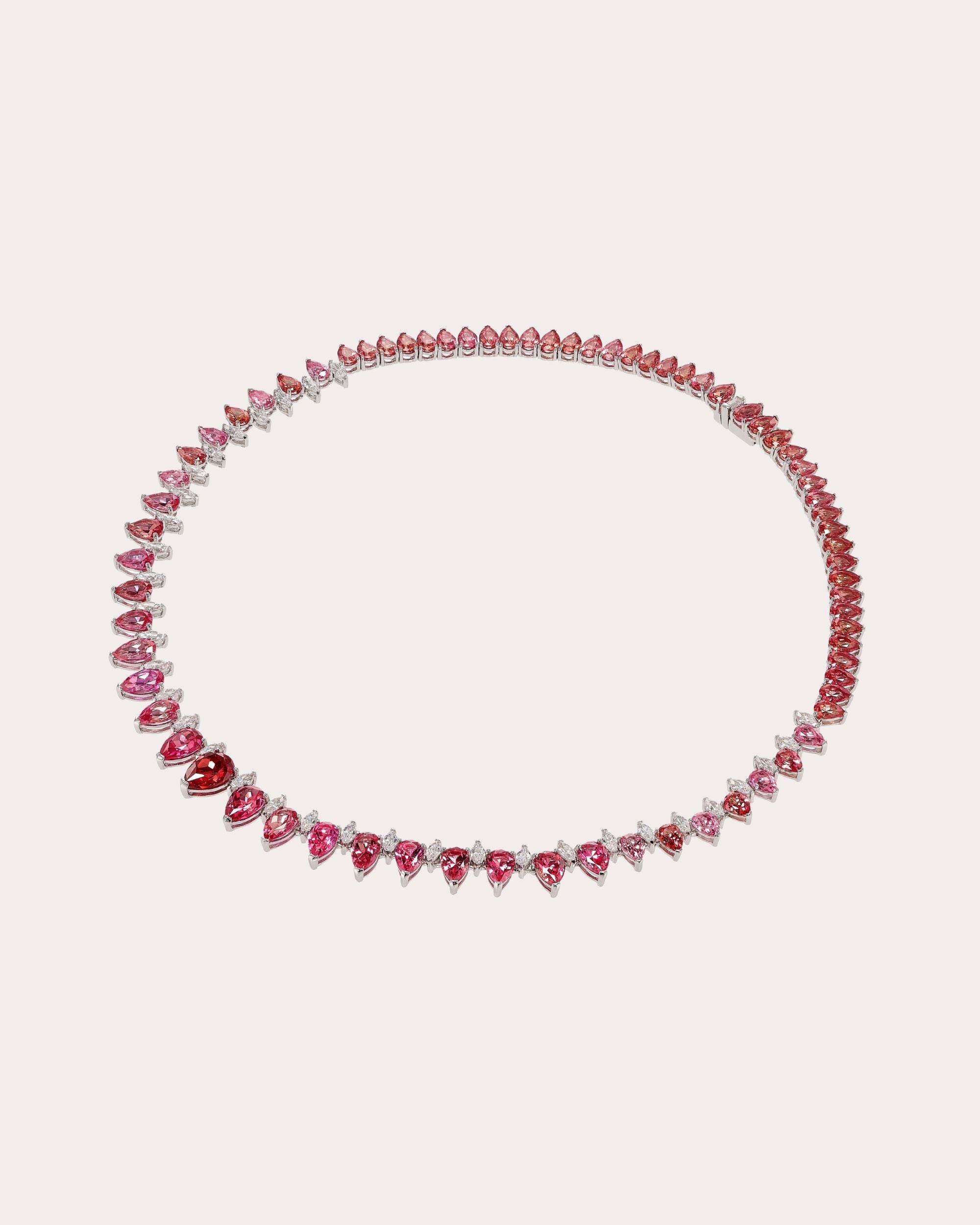 Diamond & Muticolor Sapphire Necklace