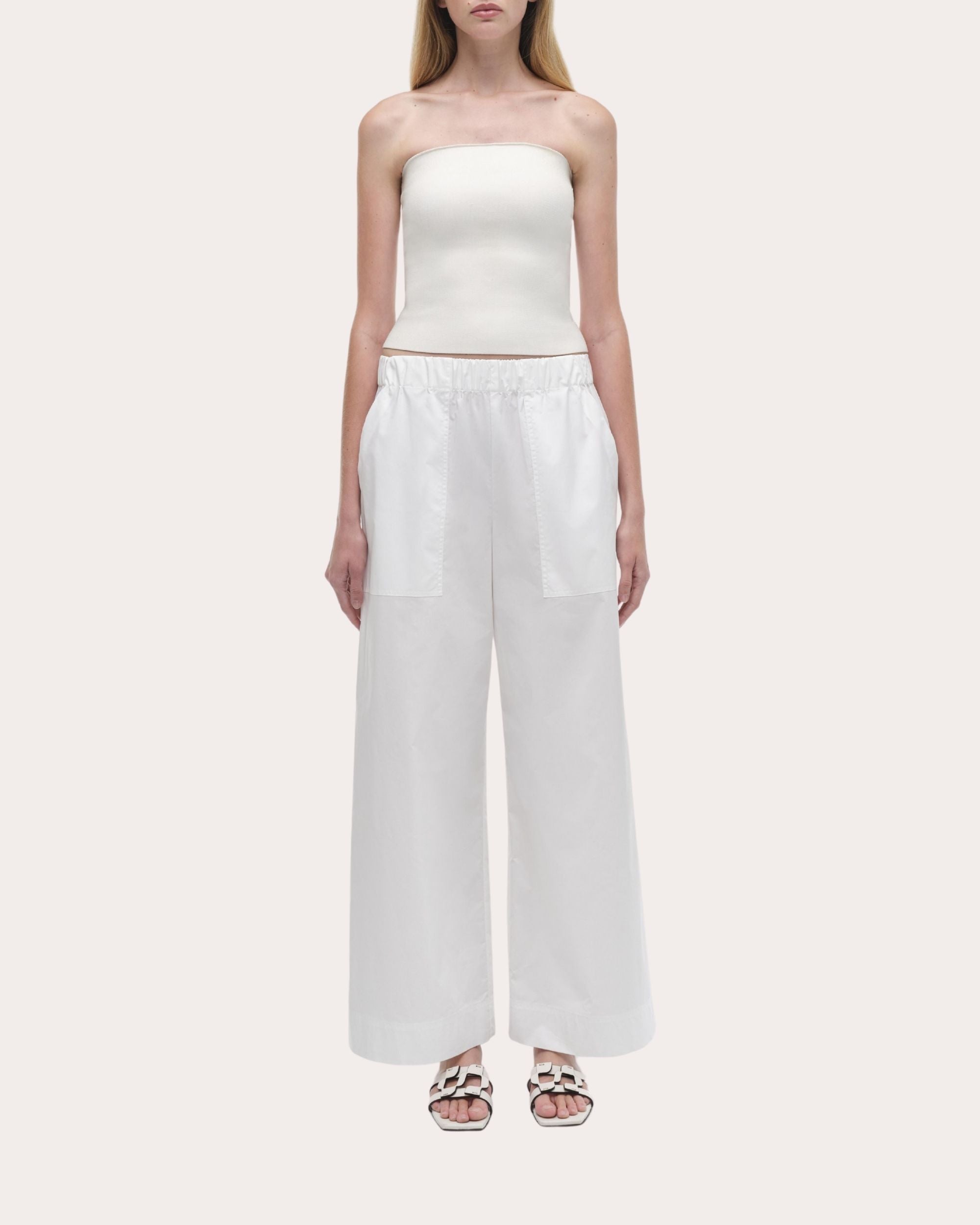 Arden Poplin Pull-On Pants