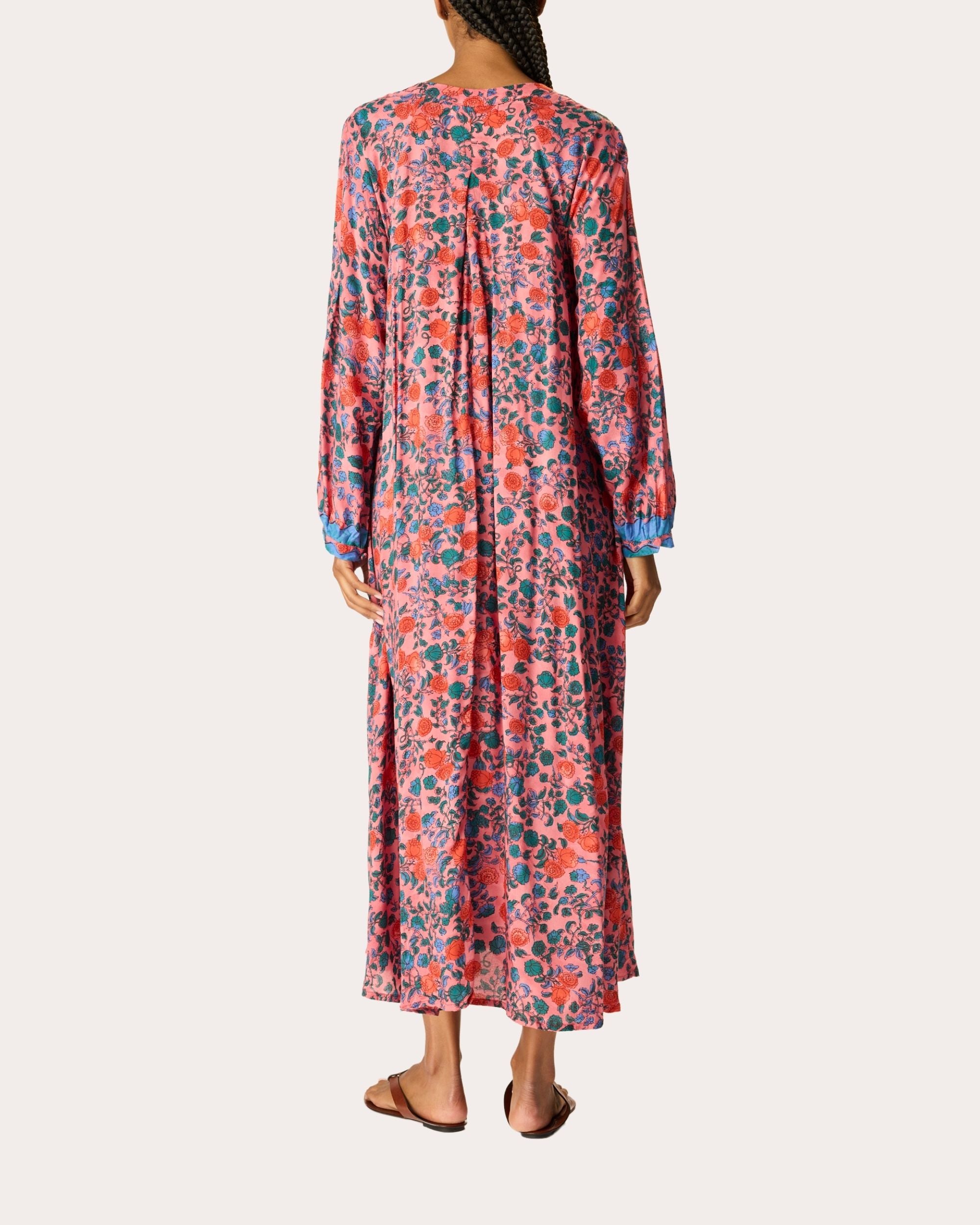 Fiore Floral Pleated Maxi Dress