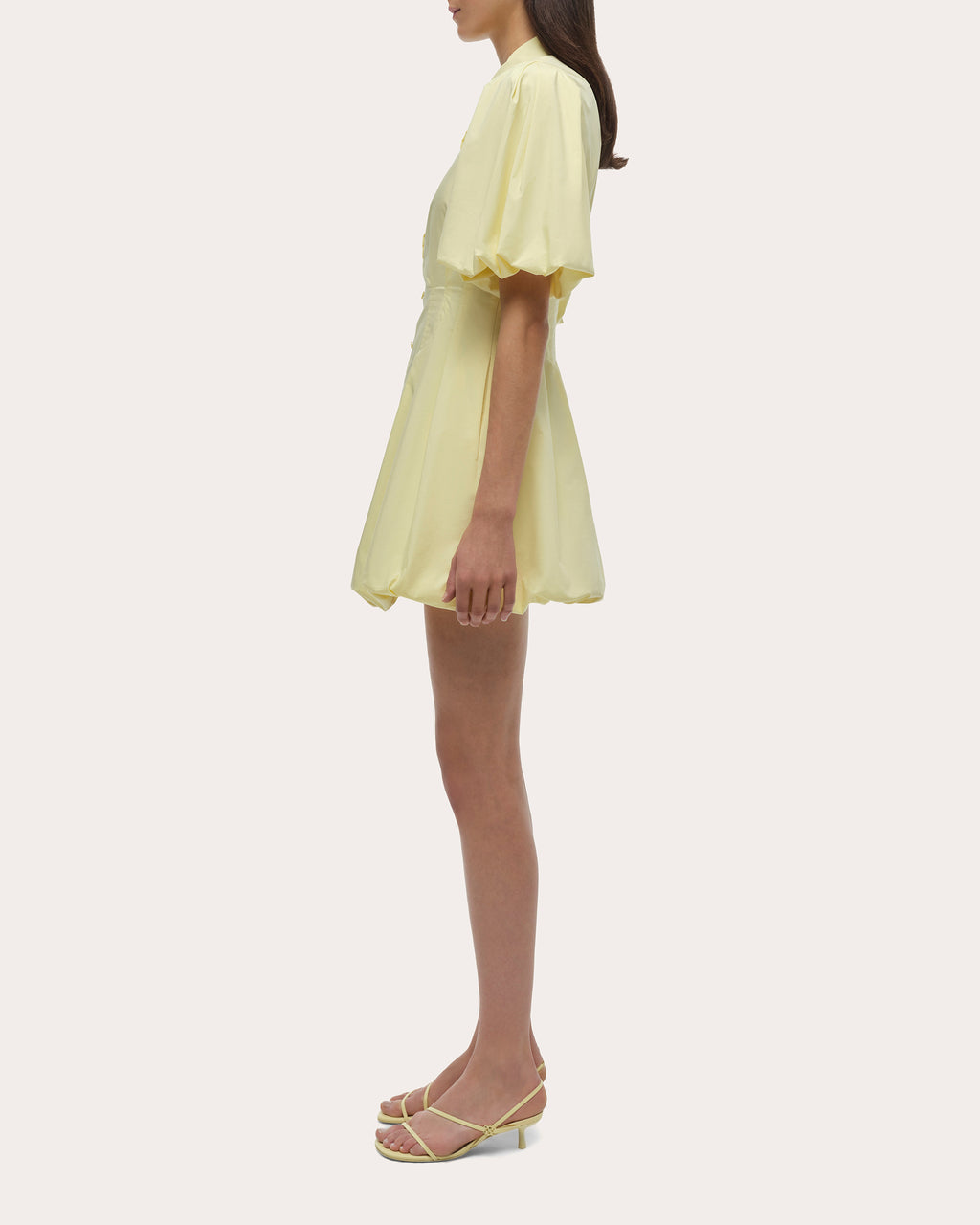 Simkhai Cleo Poplin Mini Shirt Dress - Yellow Simkhai Cleo Poplin Mini Shirt Dress - Yellow