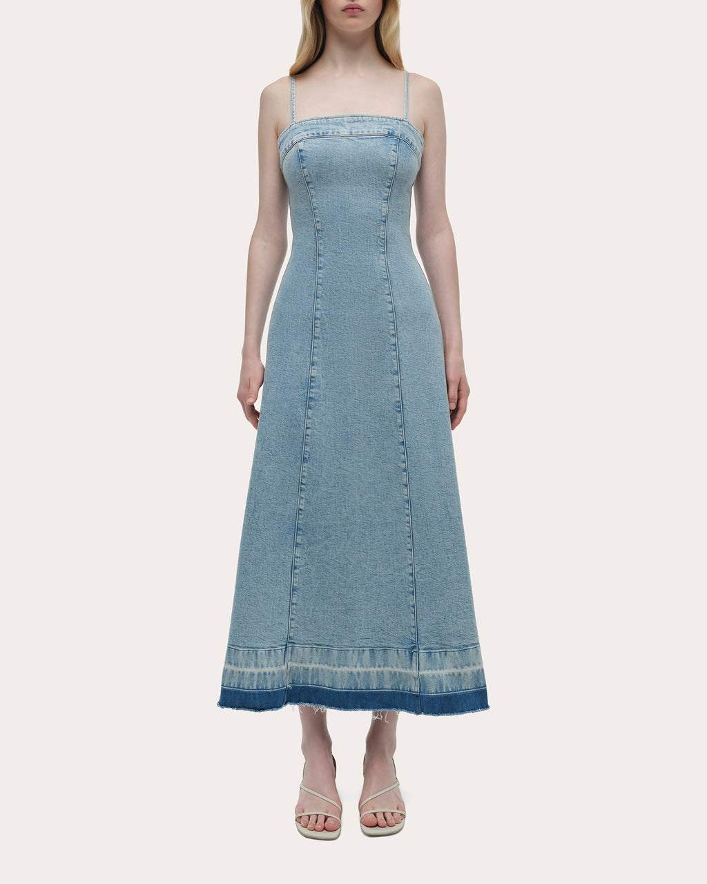 Clarissa Denim A-Line Midi Dress