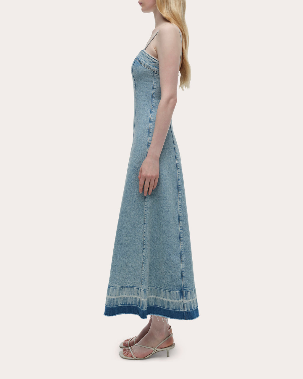 Clarissa Denim A-Line Midi Dress