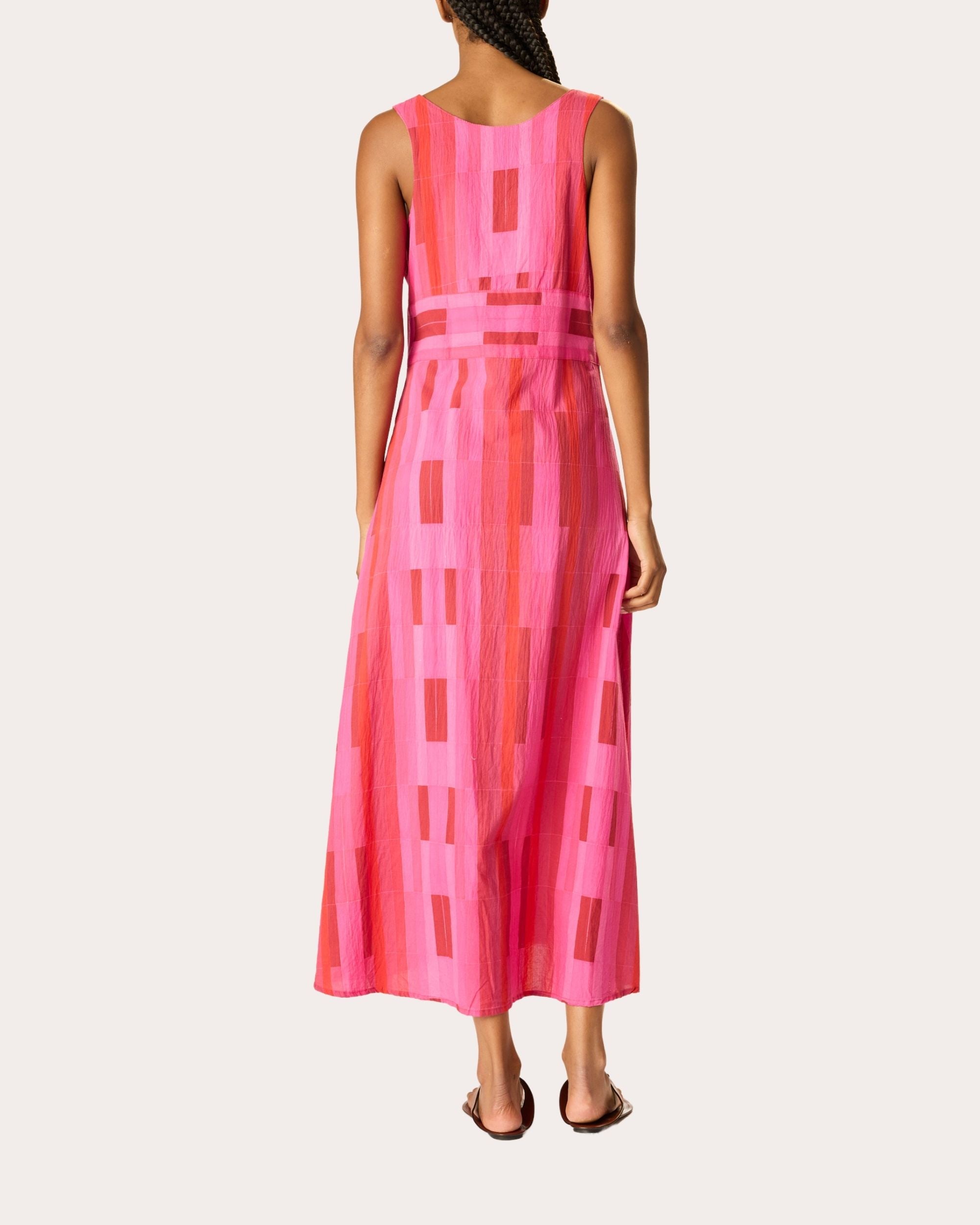 Jackie Cotton V-Neck Maxi Dress