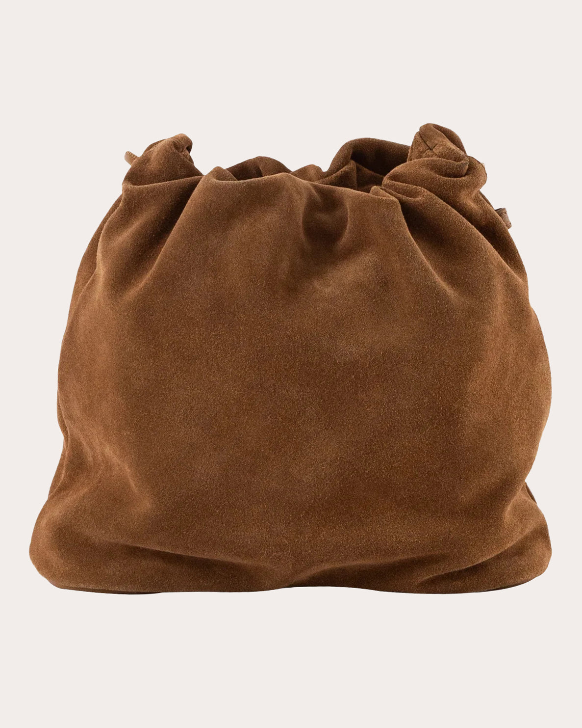 Crab Claw Suede Pouch Bag