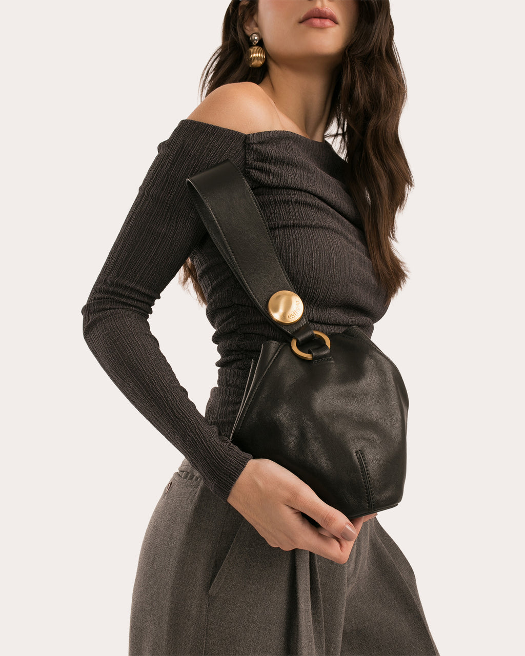 9PM Leather Shoulder Bag