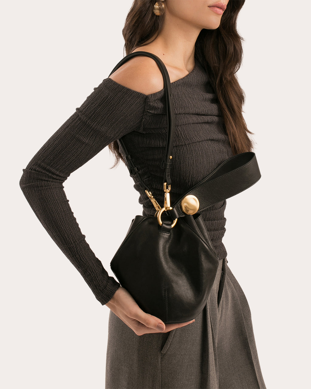 9PM Leather Shoulder Bag