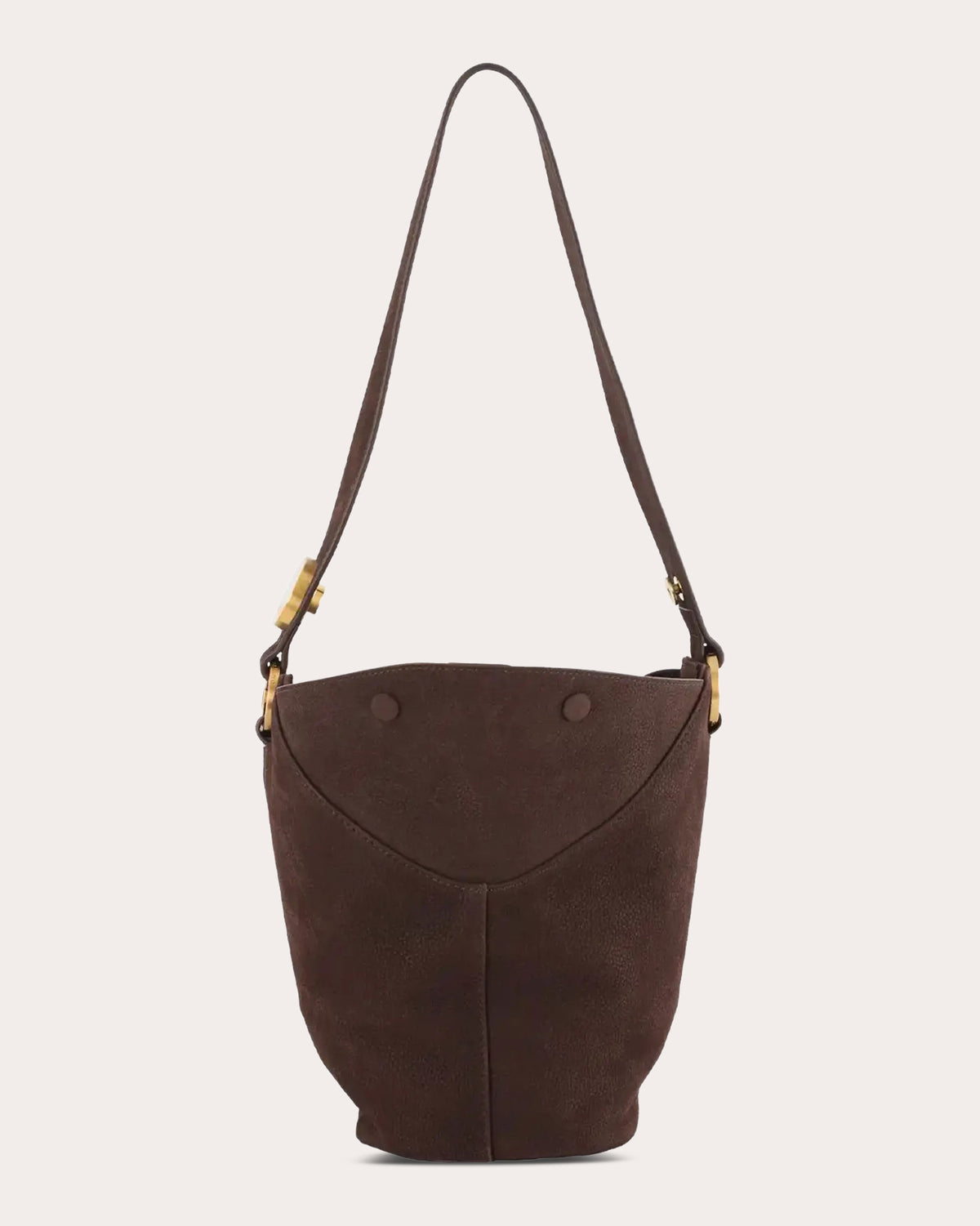 9PM Suede Maxi Bucket Bag