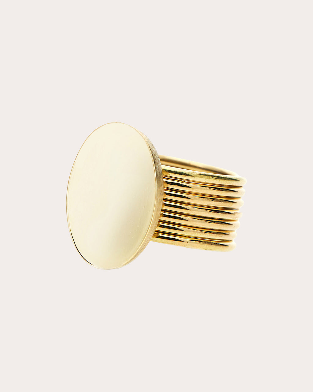 18k Gold Seven-Band Sway Ring