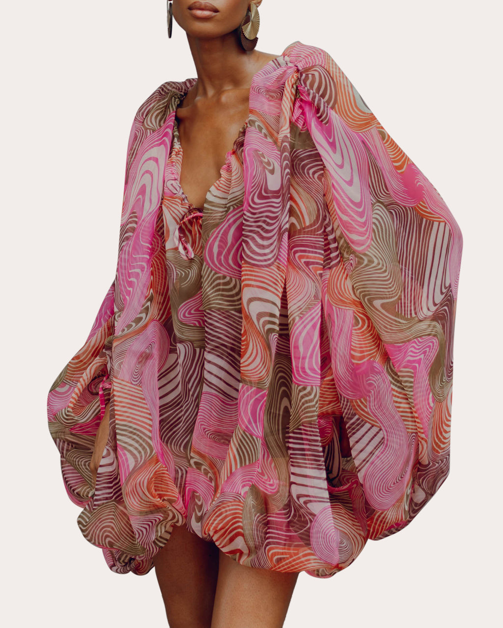 Banda Corda Gathered Bubble Romper