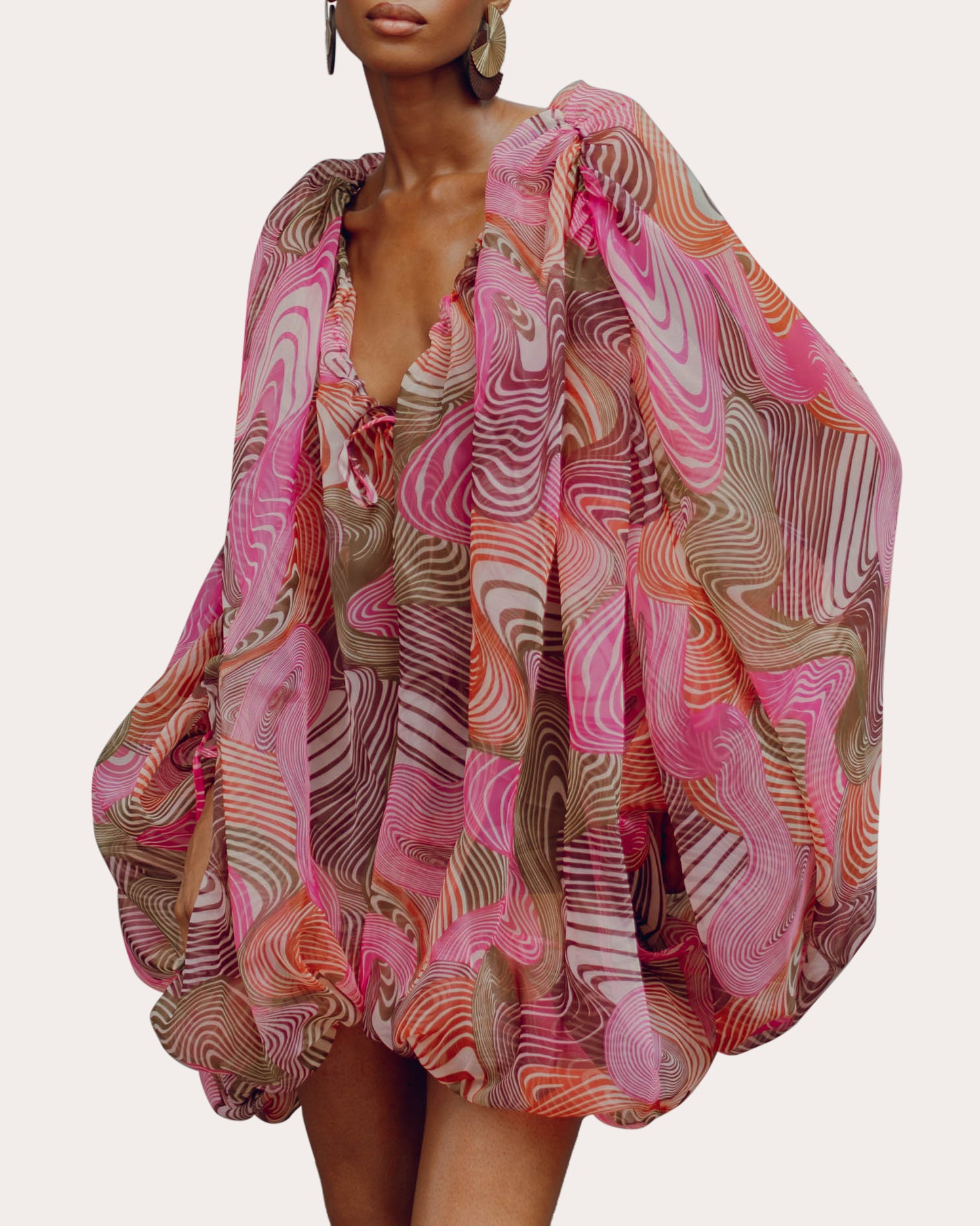 Banda Corda Gathered Bubble Romper