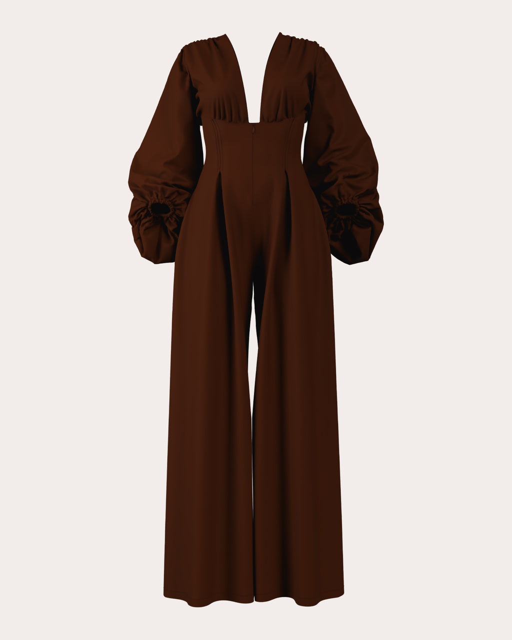 Zerra Pleated Bubble Corset Jumpsuit