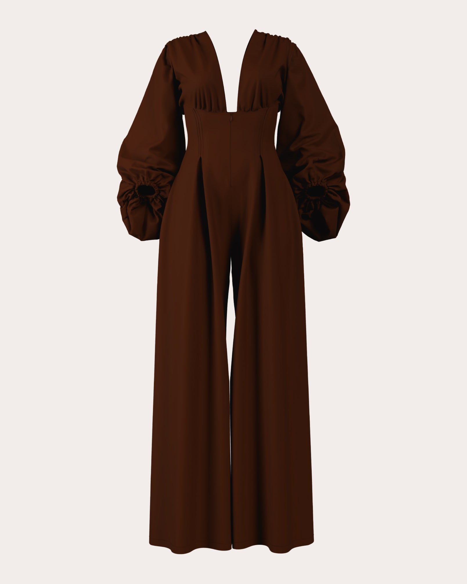 Zerra Pleated Bubble Corset Jumpsuit