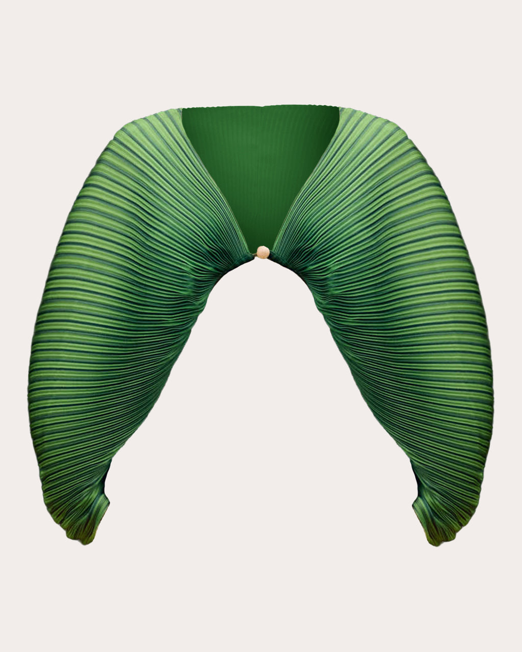 Balu Stripe Satin Pleated Crop Top