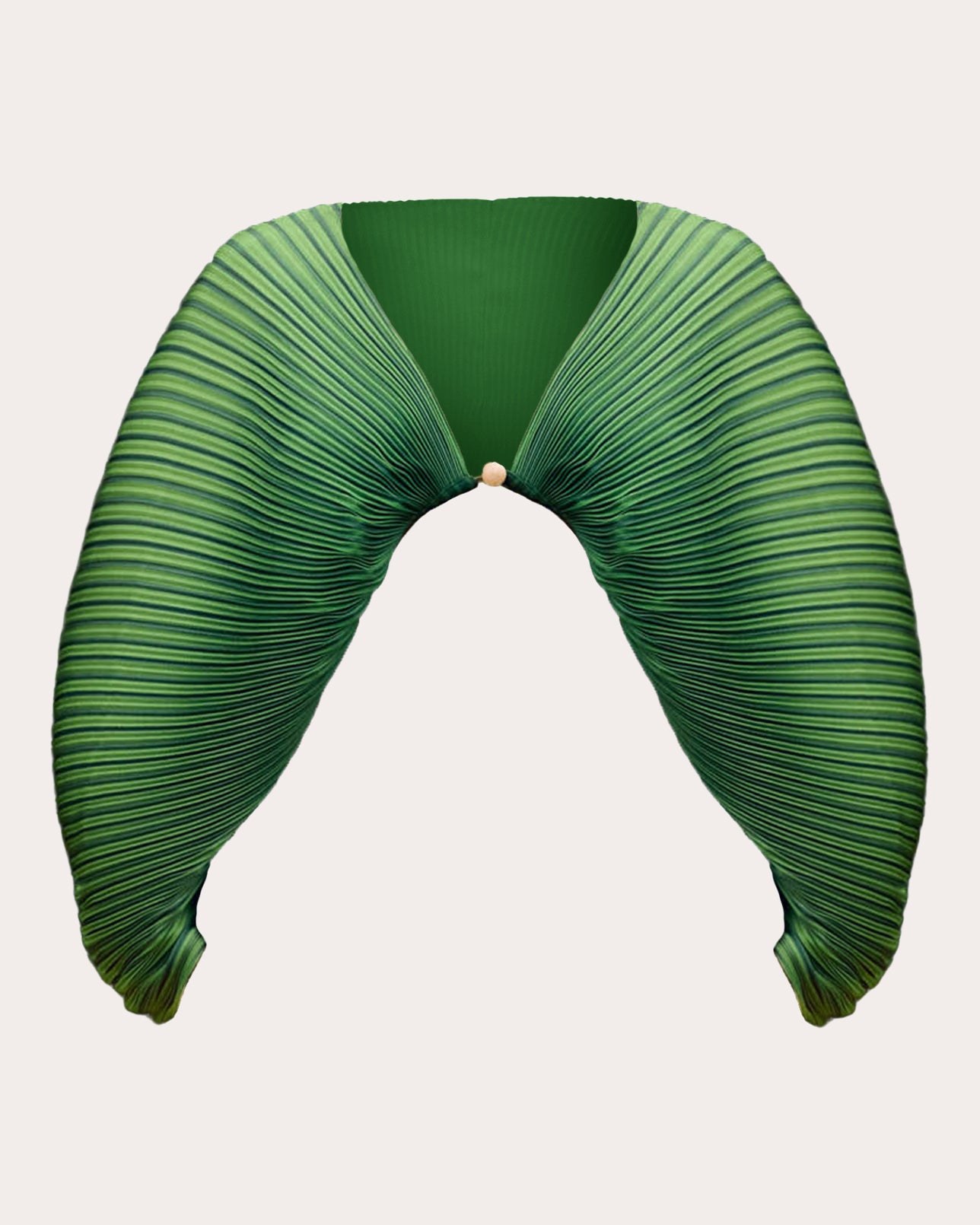 Balu Stripe Satin Pleated Crop Top