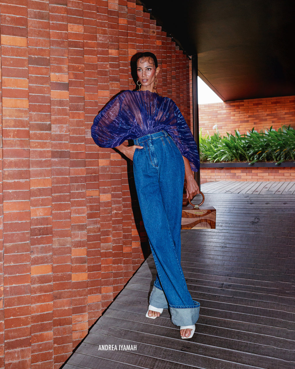 Sombra Pleated Sheer Organza Bodysuit